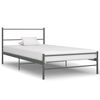 vidaXL Estrutura de cama 90x200 cm metal cinzento