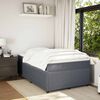 vidaXL Cama boxspring com colch&atilde;o 120x200 cm veludo cinzento-escuro