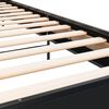 vidaXL Estrutura de cama 90x200 cm derivados de madeira/metal preto