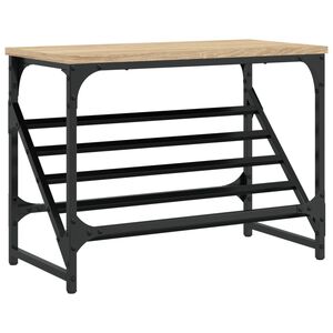vidaXL Sapateira 60x30x45 cm derivados de madeira carvalho sonoma