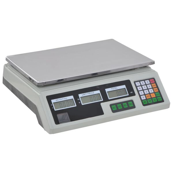 vidaXL Balan&ccedil;a digital 30 kg com bateria recarreg&aacute;vel