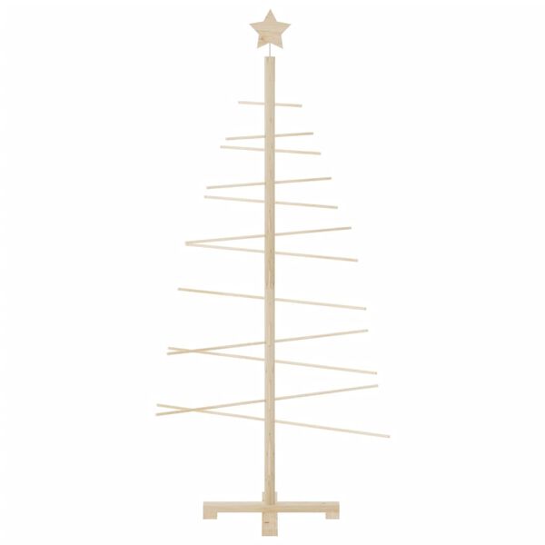 vidaXL &Aacute;rvore de Natal decorativa 150 cm madeira de pinho maci&ccedil;a