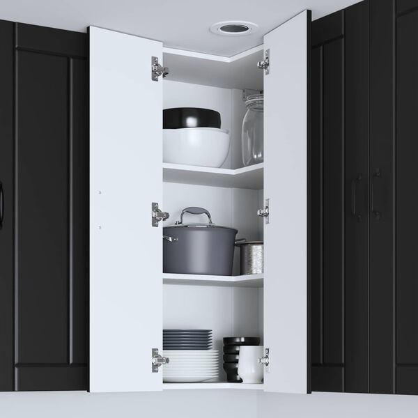 vidaXL Arm&aacute;rio de Cozinha Lucca Preto 57 x 57 x 100 cm