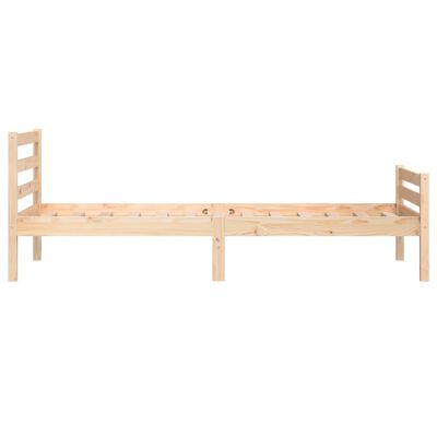 vidaXL Estrutura de cama 90x200 cm madeira maciça