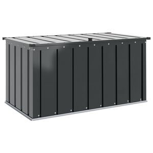vidaXL Caixa de Armazenamento para Jardim Preto 101 x 56,5 x 50 cm A&ccedil;o