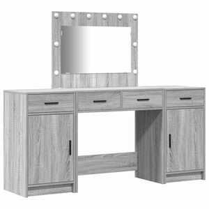 vidaXL Mesa de vestir 3 unid. Cinzeto 78,5 x 41 x 135 cm