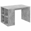 FMD Secret&aacute;ria c/ prateleiras laterais 117x73x75 cm cinzento cimento