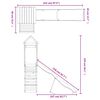 vidaXL Conjunto de brincar para exterior madeira de pinho impregnada