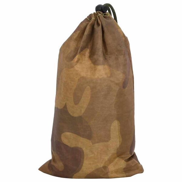 vidaXL Rede de camuflagem com saco de arruma&ccedil;&atilde;o 623x203 cm areia