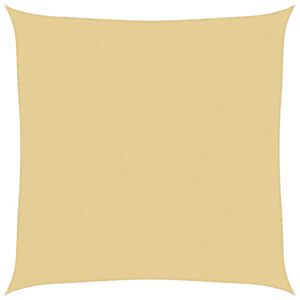 vidaXL Para-sol estilo vela 2x2 m oxford 100% poli&eacute;ster cor areia