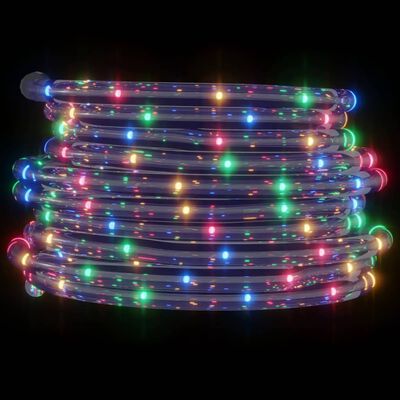 vidaXL Cordão de iluminação com 120 luzes LED 5 m PVC multicolorido