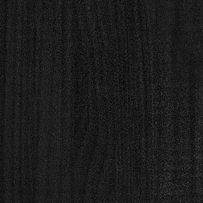 vidaXL Estante com 4 prateleiras 100x30x140 cm pinho maciço preto