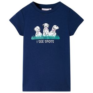 T-shirt para crian&ccedil;a azul-marinho 116