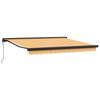 vidaXL Toldo retr&aacute;til Areia 450 &times; 300 cm Tecido e Metal