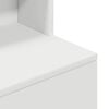 vidaXL Mesa de cabeceira 39x35x125 cm derivados de madeira branco