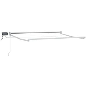 vidaXL Estrutura do Toldos Retr&aacute;teis El&eacute;tricos Branco 2,5 x 2 m