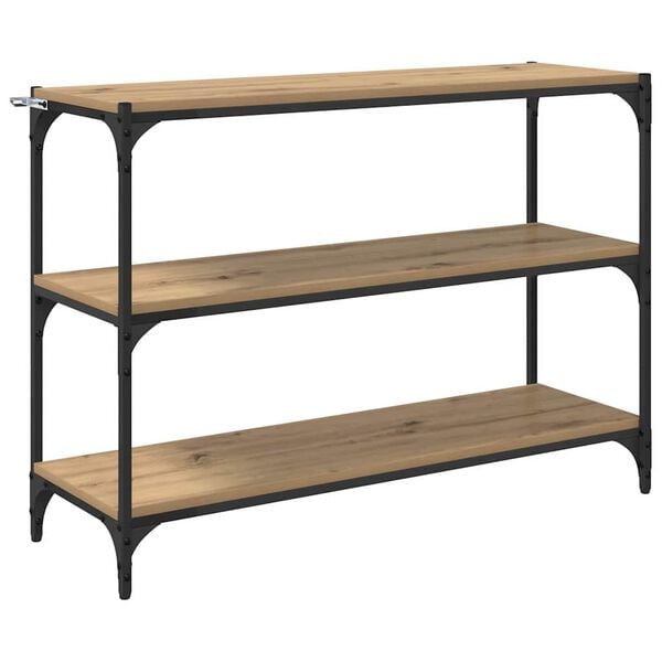 vidaXL Gabinete de Livros carvalho artisiano 100 x 33 x 70,5 cm