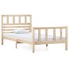 vidaXL Estrutura de cama 90 x 200 cm madeira maci&ccedil;a