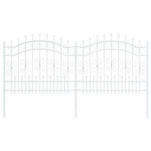 vidaXL Cerca para Jardim KAMPEN Branco