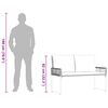 vidaXL Banco de exterior Cinza 118 x 55 x 82 cm Rattan PE e Tecido
