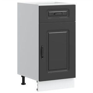 vidaXL Arm&aacute;rio de cozinha baixo Kalmar madeira artificial preto