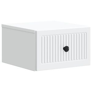 vidaXL Gabinete de Canto Montado na Parede Branco 33 x 34,5 x 20 cm