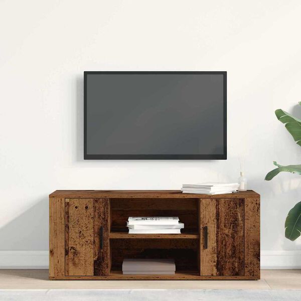 vidaXL Gabinete para TV Madeira antiga 100 x 35 x 40 cm