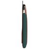 vidaXL Cabeceira Suspensa Liso Verde Escuro 210 x 55 x 5 cm PU Antigo