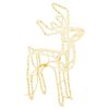 vidaXL Figura de rena de Natal 76x42x87 cm branco quente