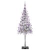 vidaXL &Aacute;rvore de Natal com 300 LEDs com suporte Branco 180 cm PE e A&ccedil;o