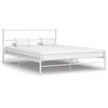vidaXL Estrutura de cama 120x200 cm metal branco