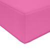 vidaXL Almofada para Sof&aacute; Externo Rosa 60 x 60 x 8 cm Poli&eacute;ster