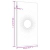 vidaXL Decora&ccedil;&atilde;o p/ muro de jardim 105x55 cm a&ccedil;o corten design sol
