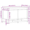 vidaXL Caixa de arruma&ccedil;&atilde;o com tampa derivados madeira cinzento sonoma