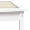 vidaXL Estrutura de cama de solteiro 90x190 cm pinho maci&ccedil;o branco