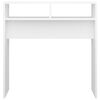 vidaXL Mesa consola 78x30x80 cm derivados de madeira branco