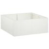 vidaXL Muro de Conten&ccedil;&atilde;o 4 unid. 100 x 100 x 50 cm A&ccedil;o Branco