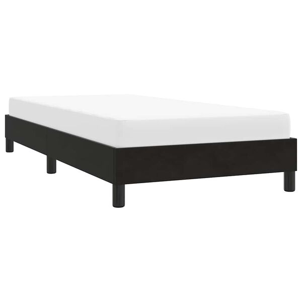vidaXL Estrutura de cama sem colch&atilde;o 100x220 cm Veludo preto