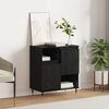 vidaXL Buffet Carvalho Preto 60 x 35 x 70 cm