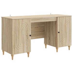 vidaXL Mesa Sonoma 142,5 x 50 x 75 cm Derivados de Madeira