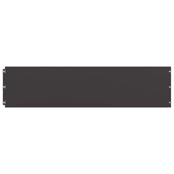 vidaXL Orlas de relvado 10 pcs preto 25x103 cm a&ccedil;o laminado a frio