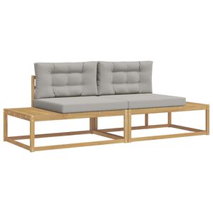 vidaXL Conjunto de Sof&aacute;s para Exterior Branco 230,5 x 83 x 73 cm