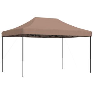 vidaXL Tenda de Festa 292 x 440 x 315 cm Castanho Tecido Oxford