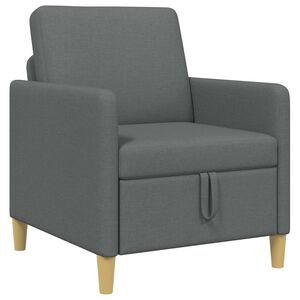 vidaXL Sofa com Armazenamento Cinzento-Escuro 72 x 78 x 87 cm