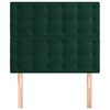 vidaXL Cabeceira Verde Escuro 90x5x118/128 cm Veludo