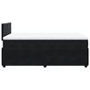 vidaXL Cama boxspring com colchão 120x190 cm veludo preto
