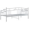 vidaXL Sof&aacute;-cama 90x200 cm metal cinzento