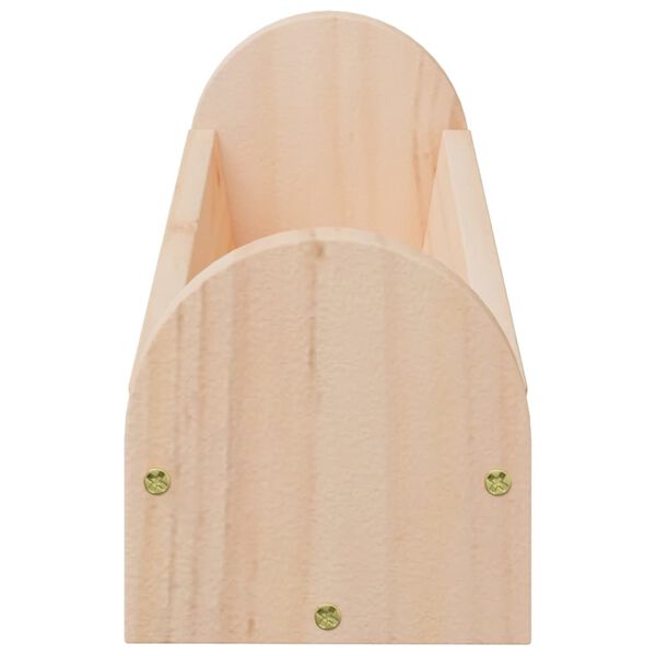 vidaXL Comedouro para coelhos 28x10x10 cm madeira de abeto maci&ccedil;a