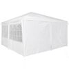 vidaXL Tenda de Festa Branco 400 x 400 x 266 cm Polietileno