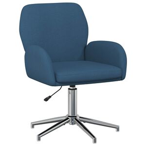 vidaXL Cadeira de Escrit&oacute;rio Girat&oacute;ria Tecido 54 x 58 x 90 cm Azul